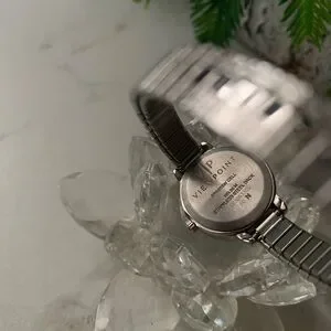 View Point Silver Tone Women's Watch Expandable Band