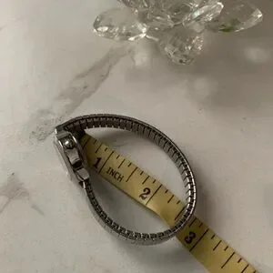 View Point Silver Tone Women's Watch Expandable Band