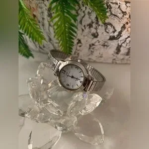 View Point silver tone women's watch expandable band