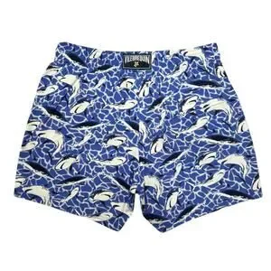 Vilebrequin Shark Print Swim Trunks SIZE XL Blue Shorts Collector 2009 Limited