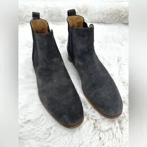 Vince ALDOUS’ Men’s Graphite Suede Leather Chelsea Boots size 9