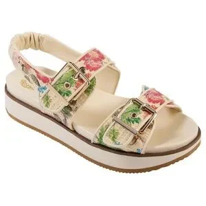 Vince Camuto Floral Cream Sandals