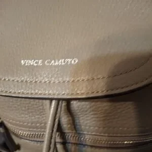 Vince Camuto Taupe Color Leather Backpack