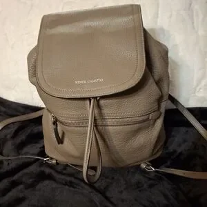 Vince Camuto Taupe Color Leather Backpack