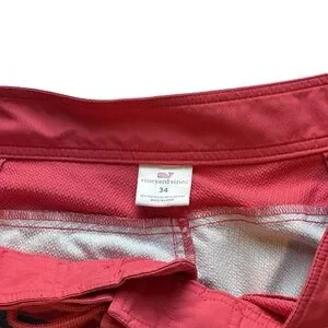 Vineyard Vines 8” Unlined Boardshorts Salmon Fish Print Men’s Size 34