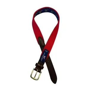 Vineyard Vines Boys Jeep Tree Pattern Leather Belt Size 24