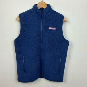 Vineyard Vines Boys Sherpa Fleece Vest Sz XL/18