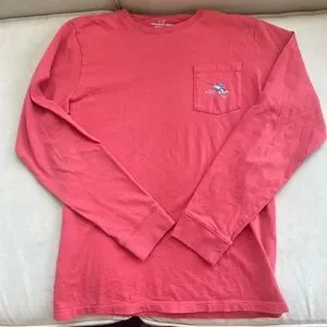 Vineyard Vines boys T-shirt Size Large Red With swordfish