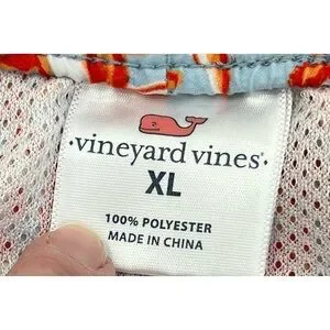Vineyard Vines Chappie Swim Trunks Seahorse Print Size XL