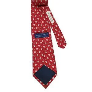 Vineyard Vines Country Club Of Indianapolis Tie Mens Red Foulard Silk USA