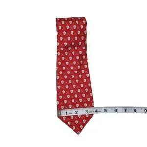 Vineyard Vines Country Club Of Indianapolis Tie Mens Red Foulard Silk USA