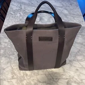 Vineyard Vines Elevated Gray Tote Bag