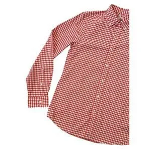 Vineyard Vines On The Go Brrr Cooling Button Down Shirt Orange Gingham Small NEW