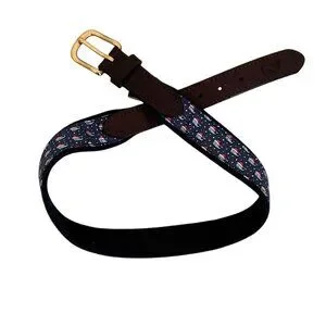 Vineyard Vines Santa Whale Leather Belt Kids Size 24