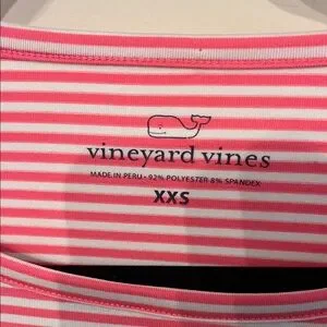 Vineyard Vines Striped Pink And White Mini Dress