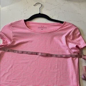 Vineyard Vines Striped Pink And White Mini Dress