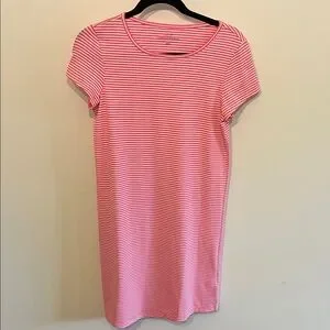 Vineyard Vines Striped Pink and White Mini Dress