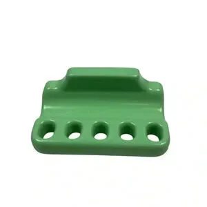 Vintage 1940/50s Green Porcelain Ceramic Toothbrush Holder