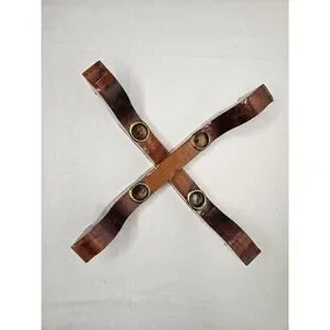 Vintage 1950s Scandinavian Mid-Century Wood Candle Holder Tapered Wooden Horses