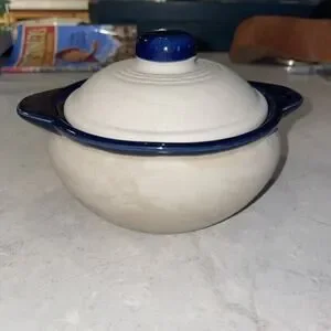 Vintage 1982 Japan Mountainside Stoneware Ramekin Bowl 16oz Glazed Interior