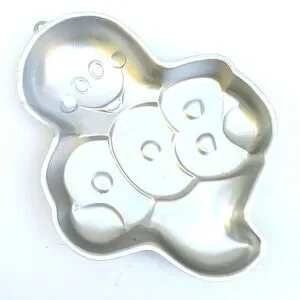 Vintage 1988 Wilton Friendly Ghost Boo Cake Pan Mold Collectible Wilton Cake Pan