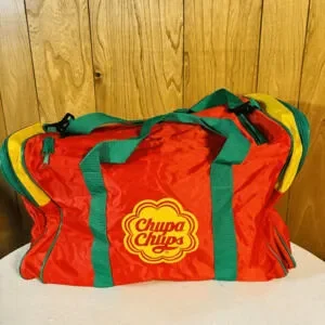 Vintage 1990s Chupa Chups Melody Pops Promo Sports Gym Travel Duffle Bag