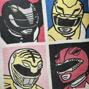 Vintage 1994 Mighty Morphin Power Rangers Beach Towel By Jay Franco