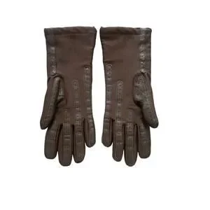 Vintage 1997 Isotoner Aris 115 Gloves Women's One Size Brown Soft Acrylic Lined