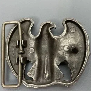 Vintage 3D Bald Eagle Belt Buckle Avon Metal Biker Patriotic USA Gray