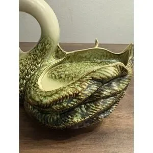 Vintage 50's 60's Tv Lamp Planter Duck Swan Bird Works