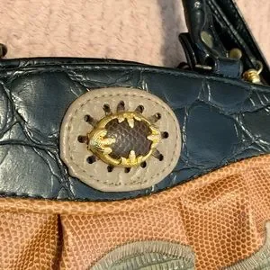 Vintage 80s Chateau Mixed Pattern Purse Crossbody Animal Print Faux Leather