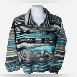 VINTAGE 90’s KUTA LINES Mens Pullover Poncho Sweater Longsleeve Surf Sweater XL