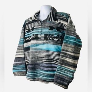 VINTAGE 90’s KUTA LINES Mens Pullover Poncho Sweater Longsleeve Surf Sweater XL