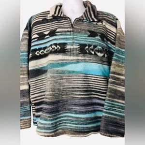 VINTAGE 90’s KUTA LINES Mens Pullover Poncho Sweater Longsleeve Surf Sweater XL