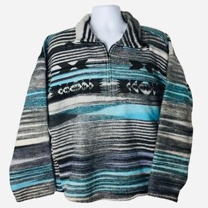 VINTAGE 90’s KUTA LINES Mens Pullover Poncho Sweater Longsleeve Surf Sweater XL