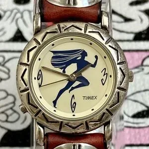 Vintage 90s Disney X Timex Pocahontas Watch With Backlight And Concho Band