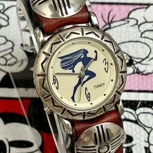 Vintage 90s Disney X Timex Pocahontas Watch With Backlight And Concho Band