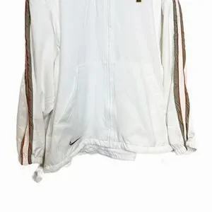 Vintage 90s Nike Court Challenge Full Zip Jacket White Stripe Size XXL