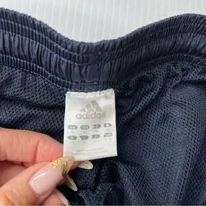Vintage Adidas Windbreaker Pants XL Mens Blue Vtg 90s Y2K Swoosh Track Ankle Zip