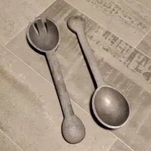Vintage Aluminum Spoon & Fork Set