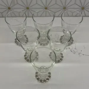Vintage Anchor Hocking Berwick Boopie Juice/Wine 5oz Glasses Set Of 6