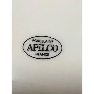 Vintage Apilco France Plates Featuring Chesee Set of 6