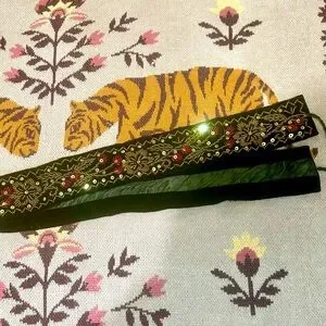VINTAGE beaded belt/sash