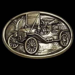 Vintage Belt Buckle Brass Avon Ford Model T Car Automobile Ford Motor Company
