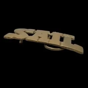 Vintage Belt Buckle Solid Brass SAIL Letters Name Sailboat Ship Windsurfer Lake