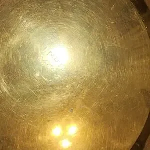VINTAGE BRASS LEAVES IVY ETCHED BOWL