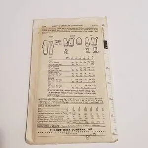 Vintage Butterick Sewing Pattern