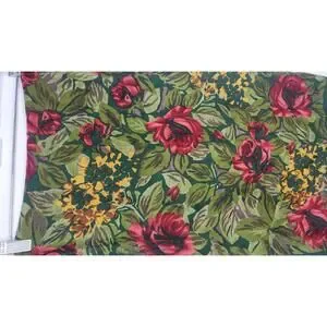 Vintage Carroll Reed Scarf Womens Rose Print Floral Shawl Wrap Retro Accessory