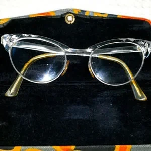Vintage Cat eye aluminum glasses