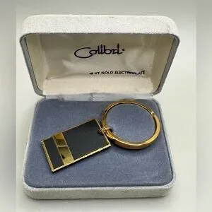 Vintage Colibri 18k Gold Electroplated Keychain